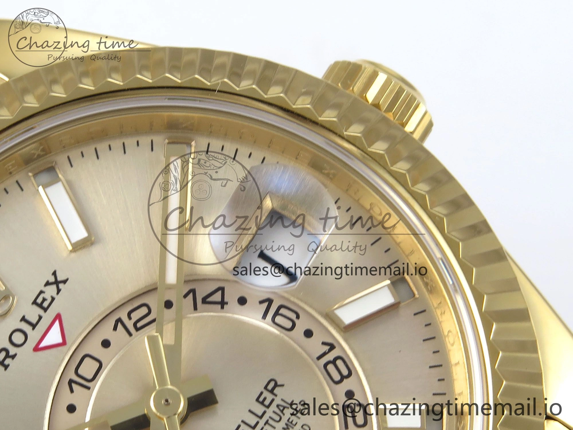 Sky-Dweller 336238 YG ZF 1:1 Best Edition YG Dial on Oysterflex Strap A23J (Gain Weight)