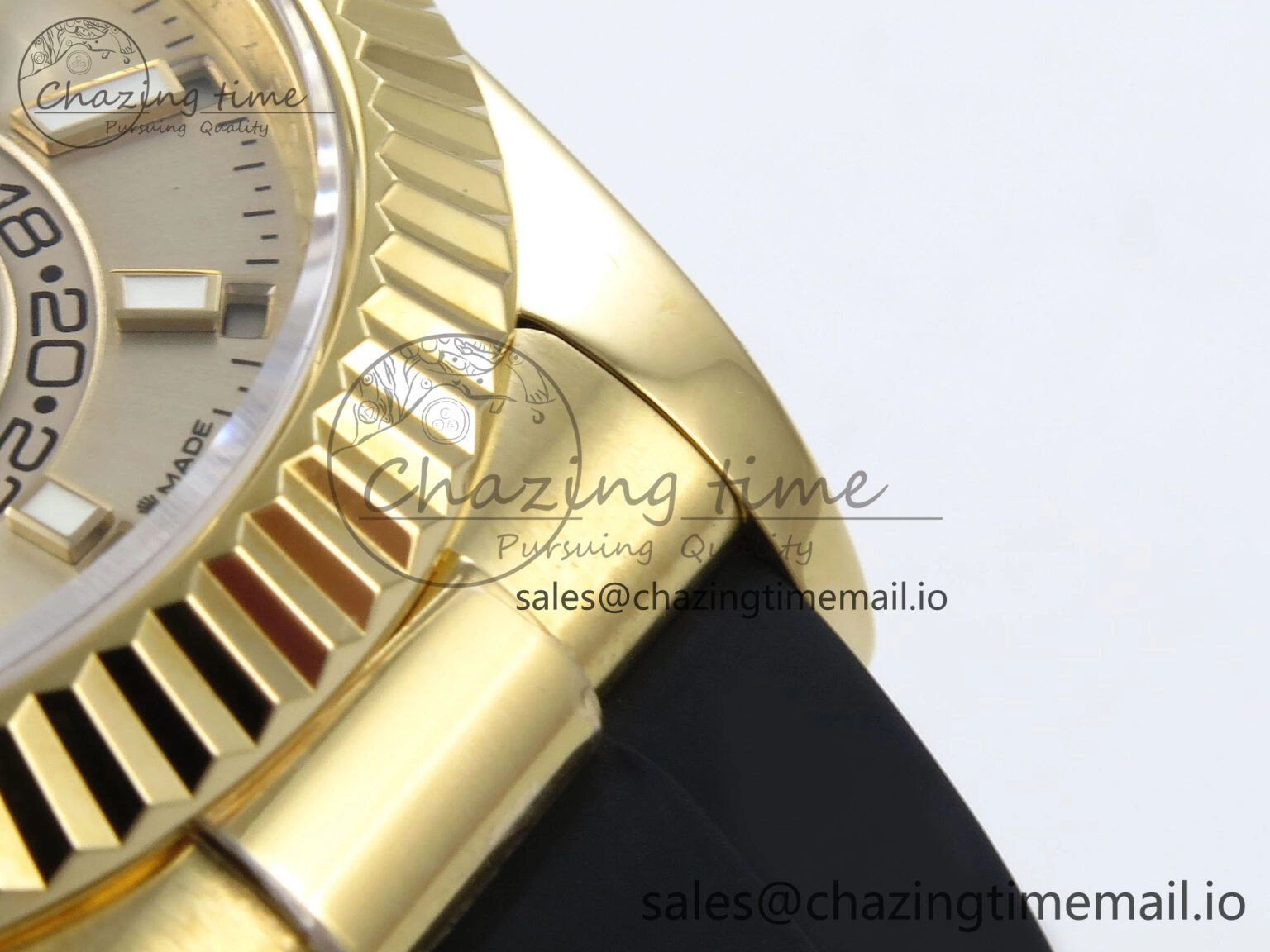 Sky-Dweller 336238 YG ZF 1:1 Best Edition YG Dial on Oysterflex Strap A23J (Gain Weight)