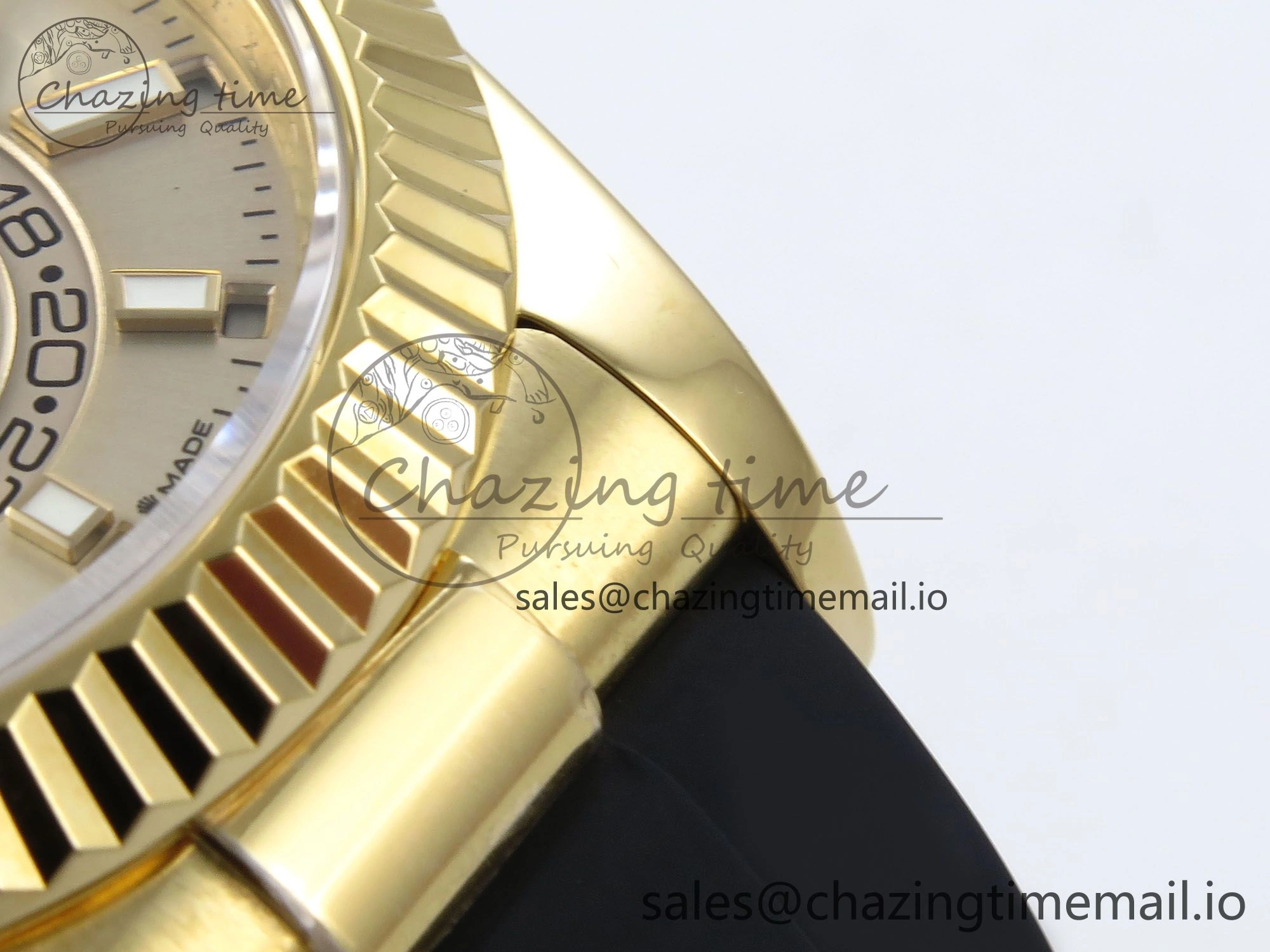 Sky-Dweller 336238 YG ZF 1:1 Best Edition YG Dial on Oysterflex Strap A23J (Gain Weight)