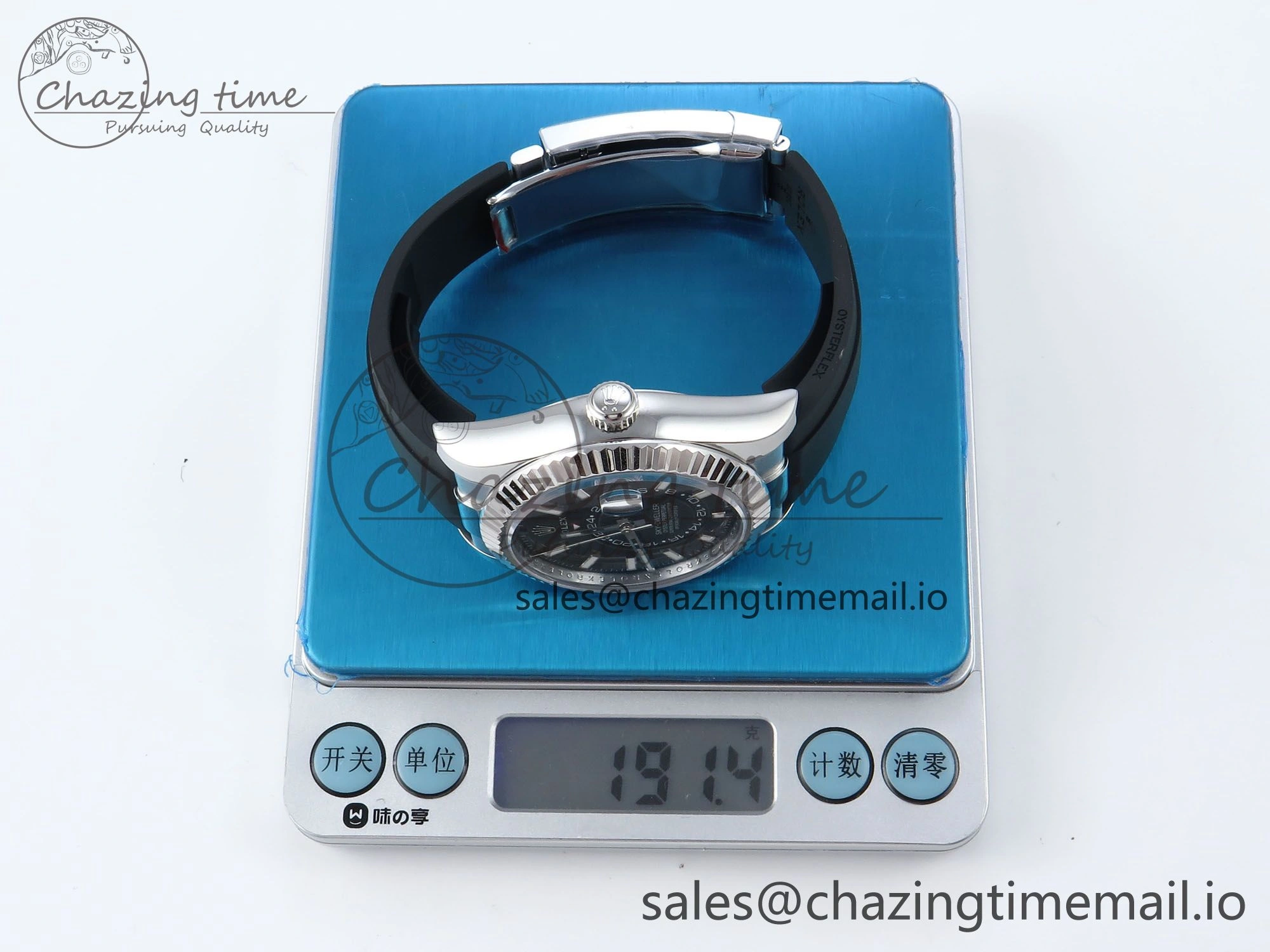 Sky-Dweller 336239 SS ZF 1:1 Best Edition Black Dial on Oysterflex Strap A23J (Gain Weight)