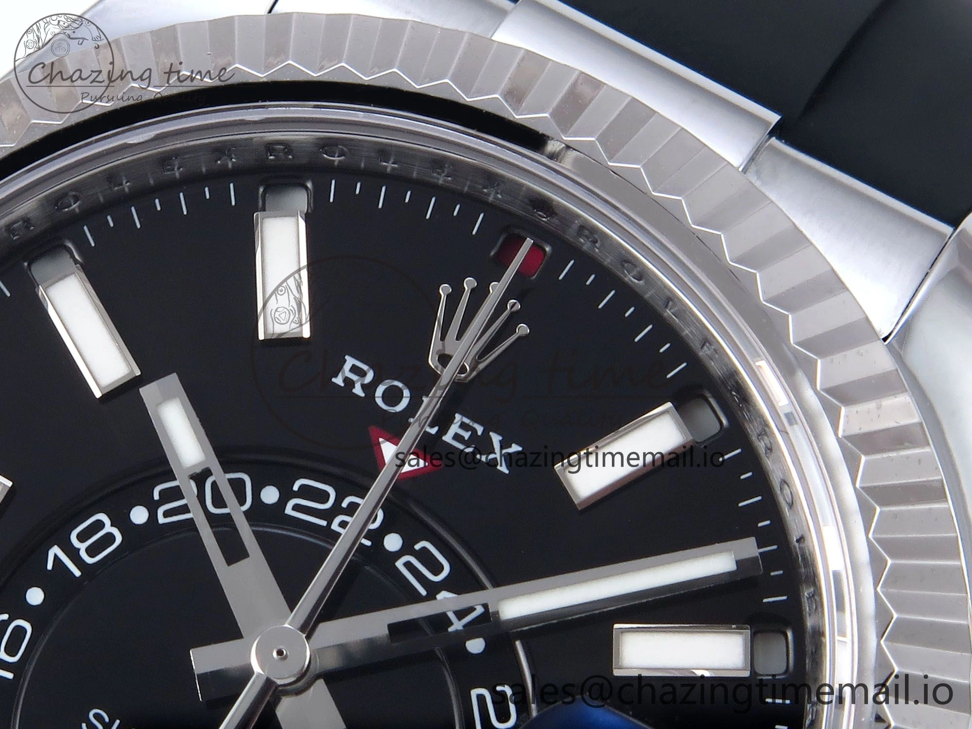 Sky-Dweller 336239 SS ZF 1:1 Best Edition Black Dial on Oysterflex Strap A23J (Gain Weight)