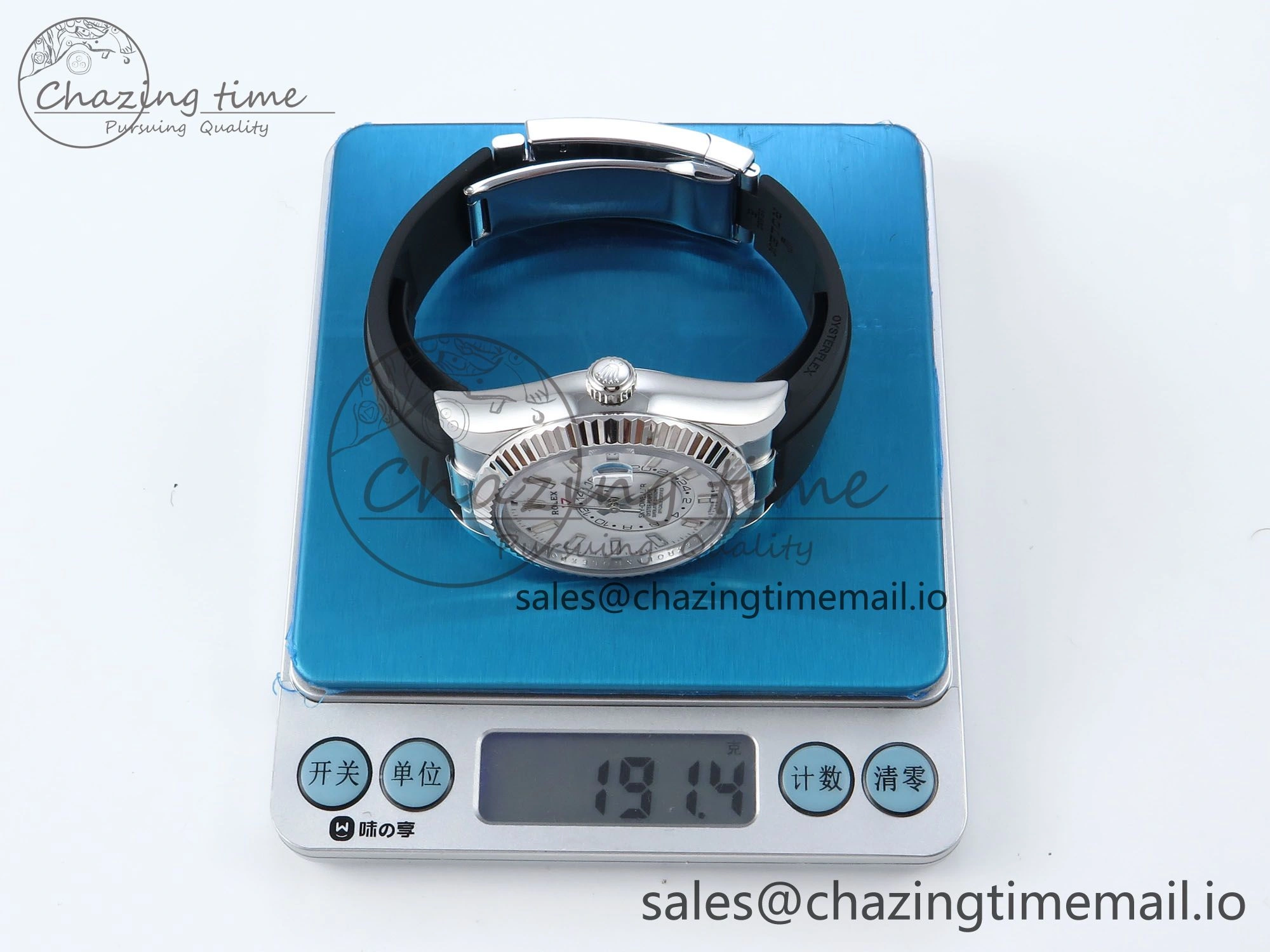Sky-Dweller 336239 SS ZF 1:1 Best Edition White Dial on Oysterflex Strap A23J (Gain Weight)