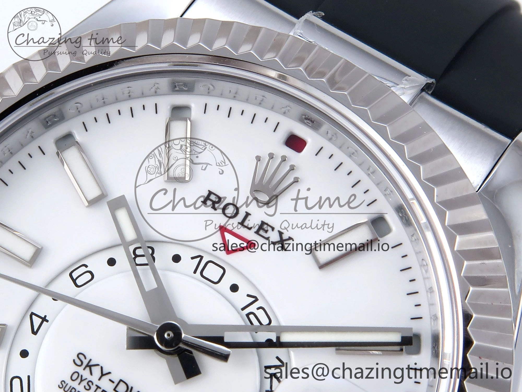 Sky-Dweller 336239 SS ZF 1:1 Best Edition White Dial on Oysterflex Strap A23J (Gain Weight)