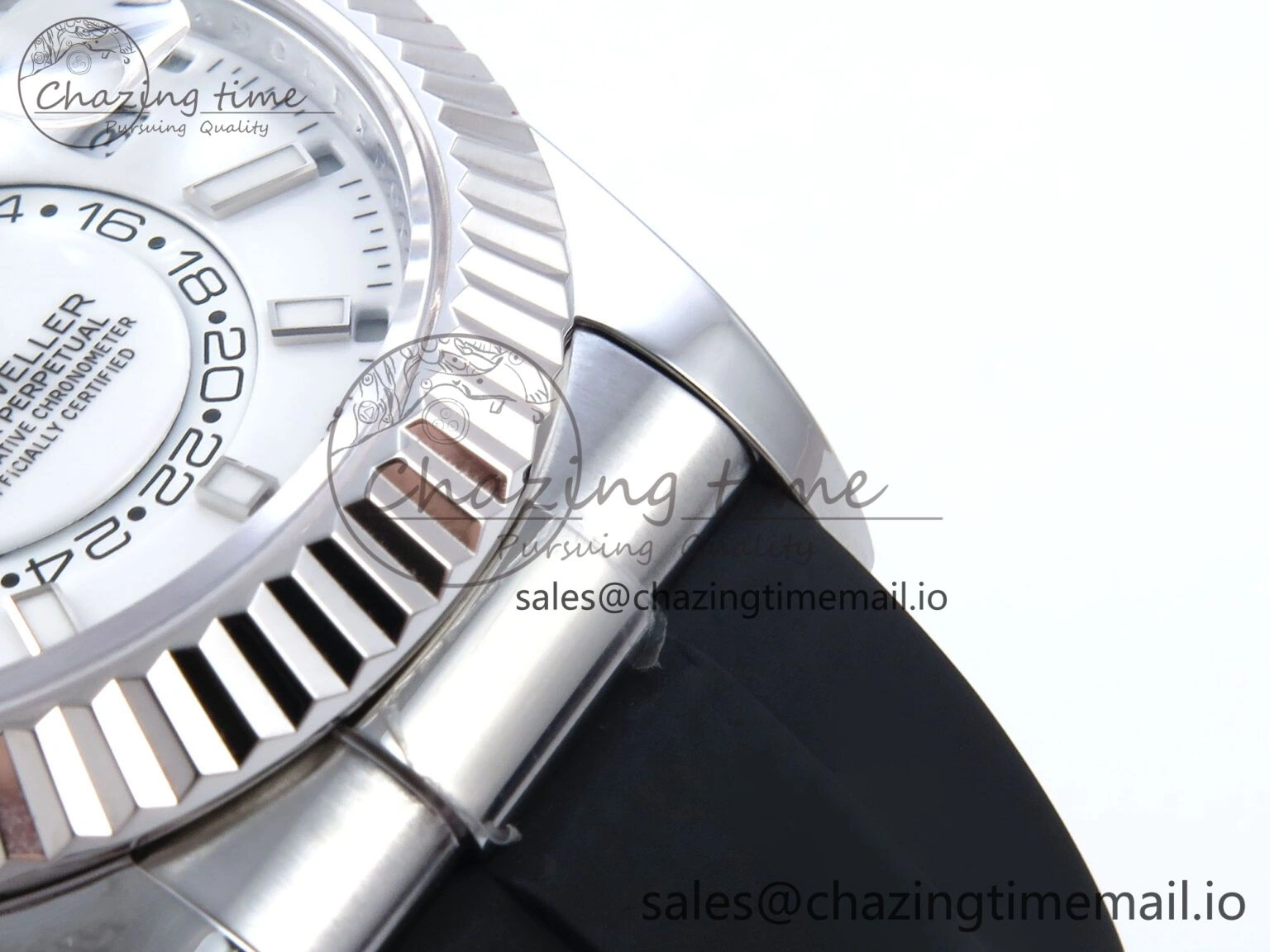Sky-Dweller 336239 SS ZF 1:1 Best Edition White Dial on Oysterflex Strap A23J (Gain Weight)