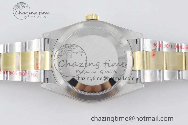Sky-Dweller 904L SS YG Noob 1:1 Best Edition Gold Dial on SS YG Bracelet Asian 23J to 9001