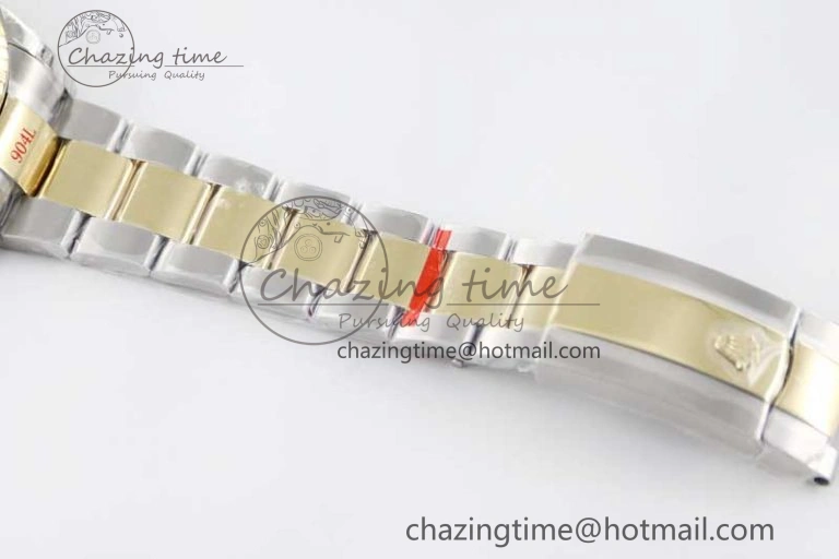 Sky-Dweller 904L SS YG Noob 1:1 Best Edition Gold Dial on SS YG Bracelet Asian 23J to 9001