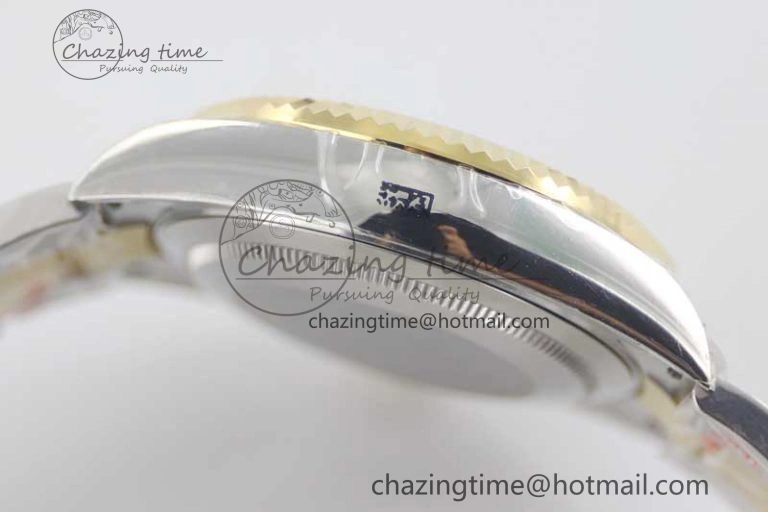 Sky-Dweller 904L SS YG Noob 1:1 Best Edition Gold Dial on SS YG Bracelet Asian 23J to 9001