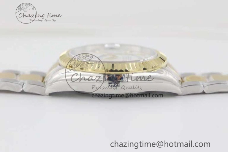 Sky-Dweller 904L SS YG Noob 1:1 Best Edition White Dial on SS YG Bracelet Asian 23J to 9001