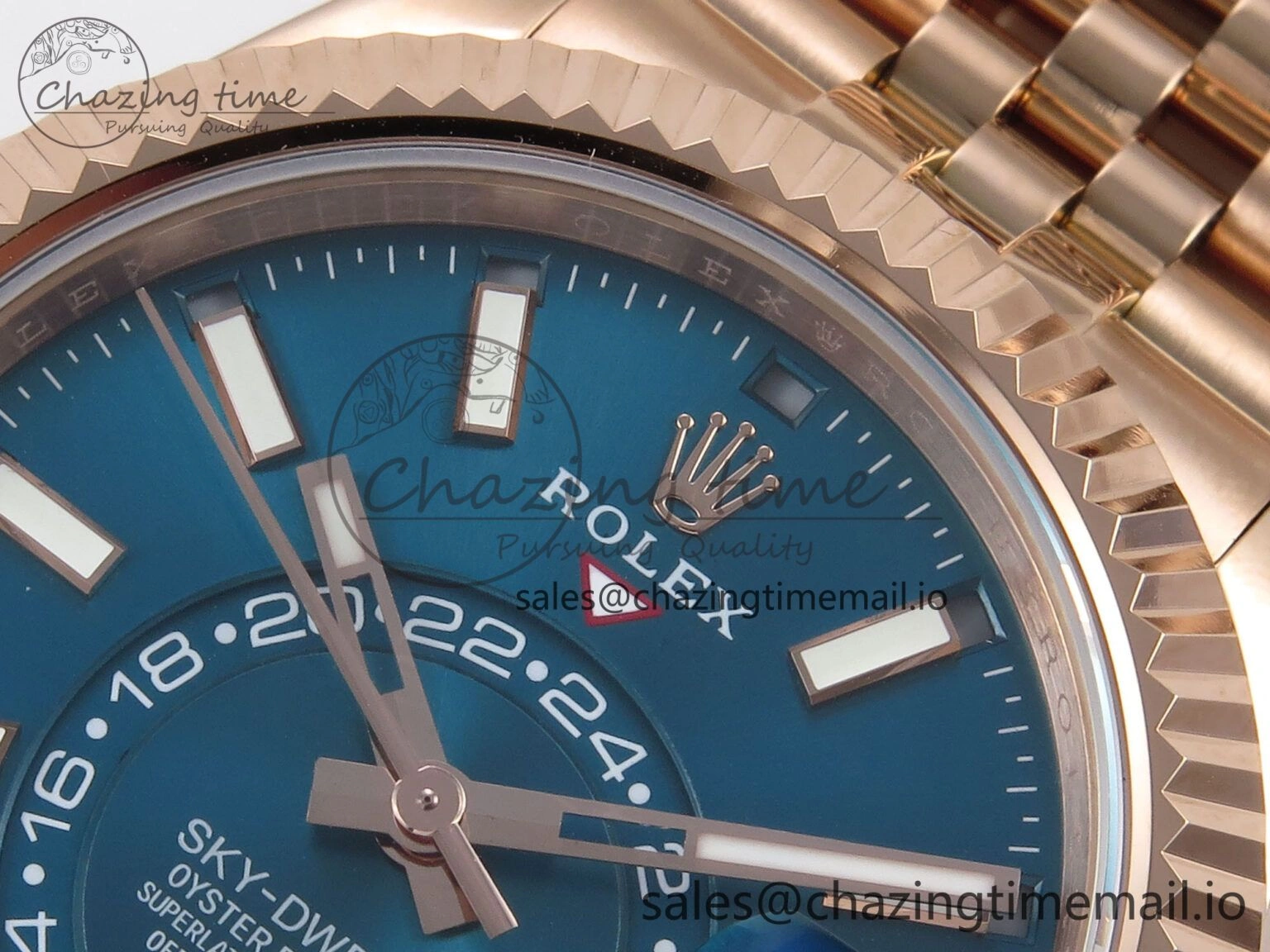 Sky-Dweller RG Noob Best Edition Blue Dial on RG Jubilee Bracelet A23J