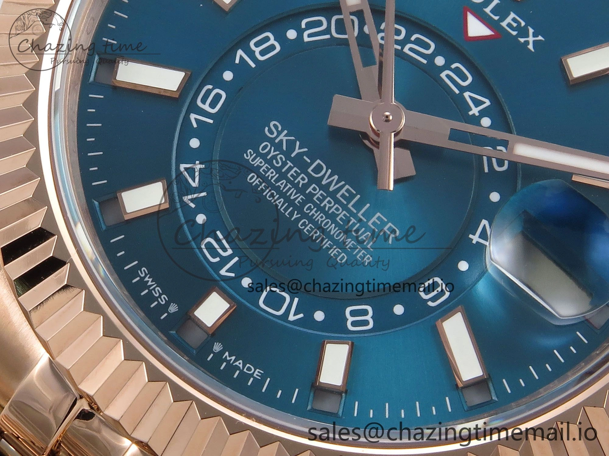 Sky-Dweller RG Noob Best Edition Blue Dial on RG Jubilee Bracelet A23J