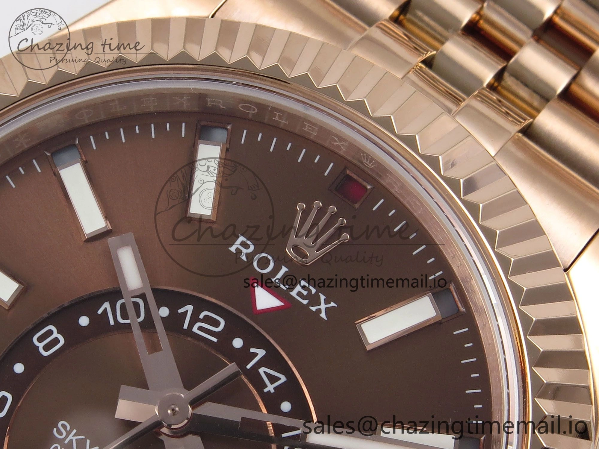 Sky-Dweller RG Noob Best Edition Brown Dial on RG Jubilee Bracelet A23J