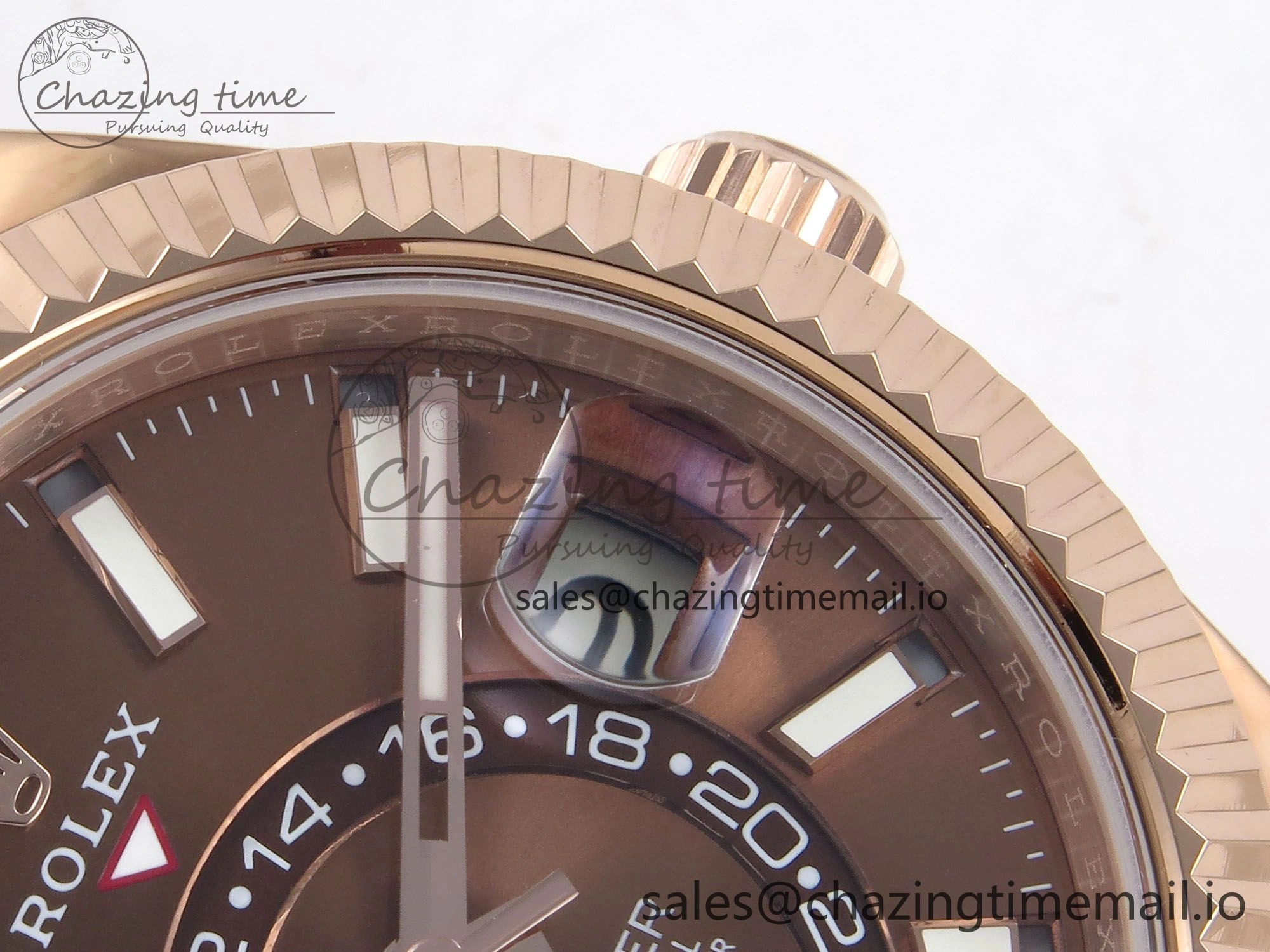 Sky-Dweller RG Noob Best Edition Brown Dial on RG Jubilee Bracelet A23J