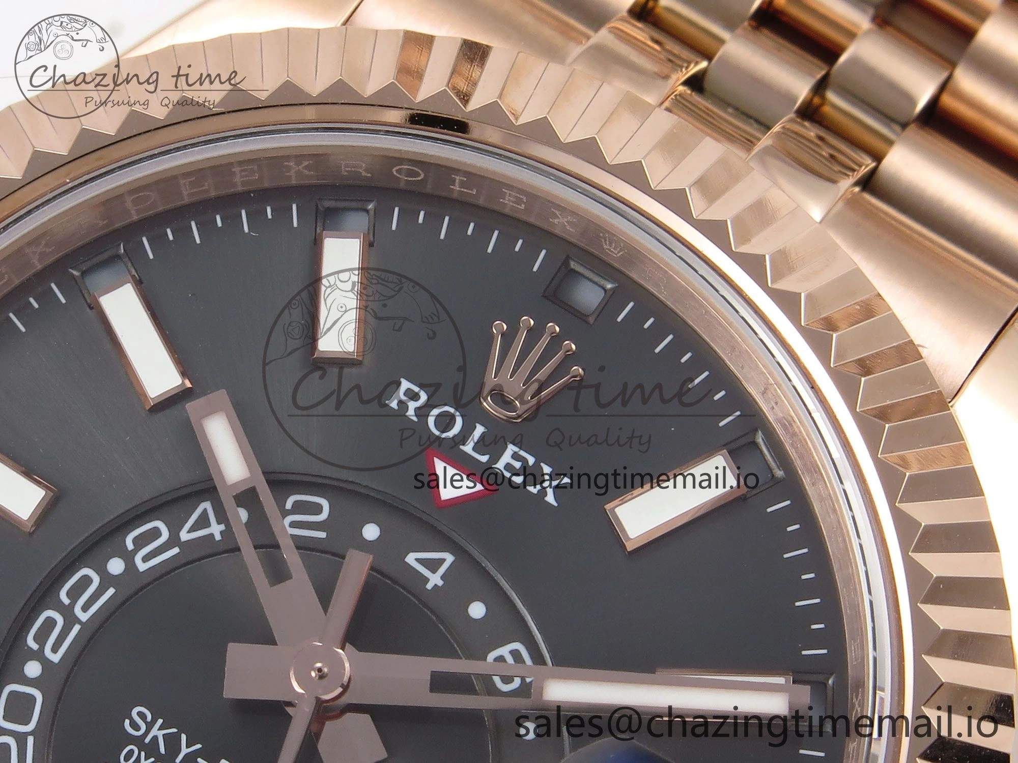 Sky-Dweller RG Noob Best Edition Gray Dial on RG Jubilee Bracelet A23J