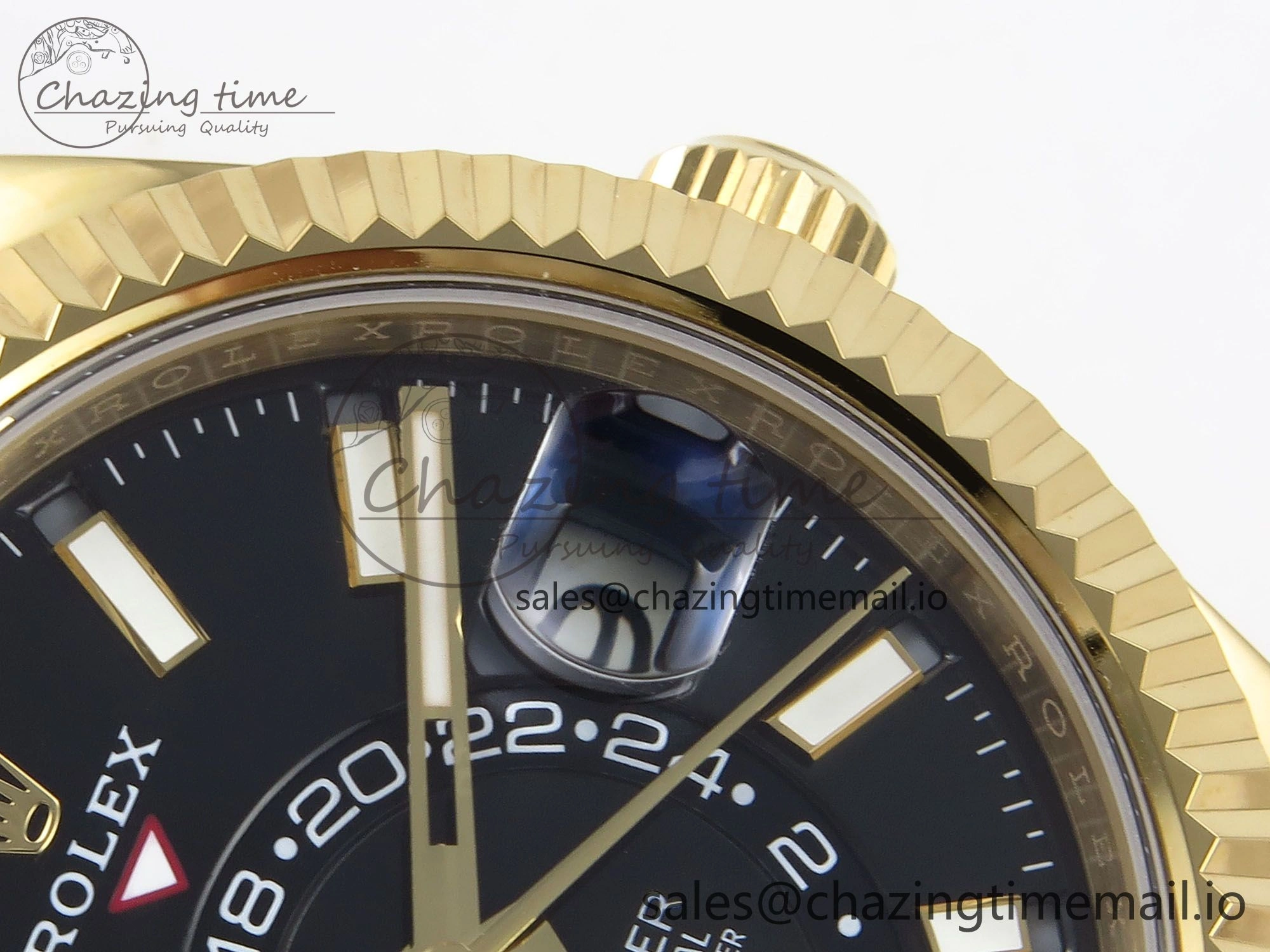 Sky-Dweller YG Noob Best Edition Black Dial on YG Jubilee Bracelet A23J