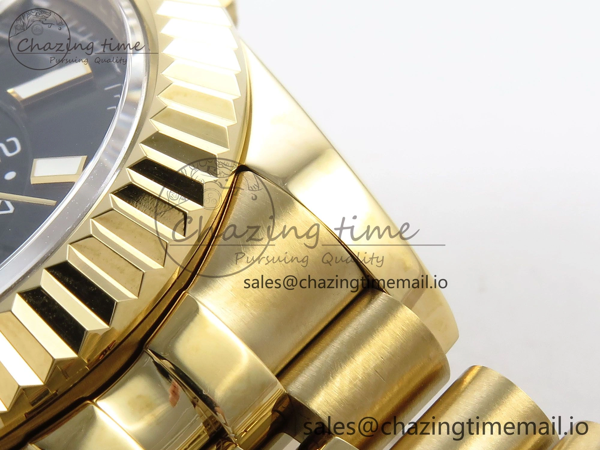 Sky-Dweller YG Noob Best Edition Black Dial on YG Jubilee Bracelet A23J