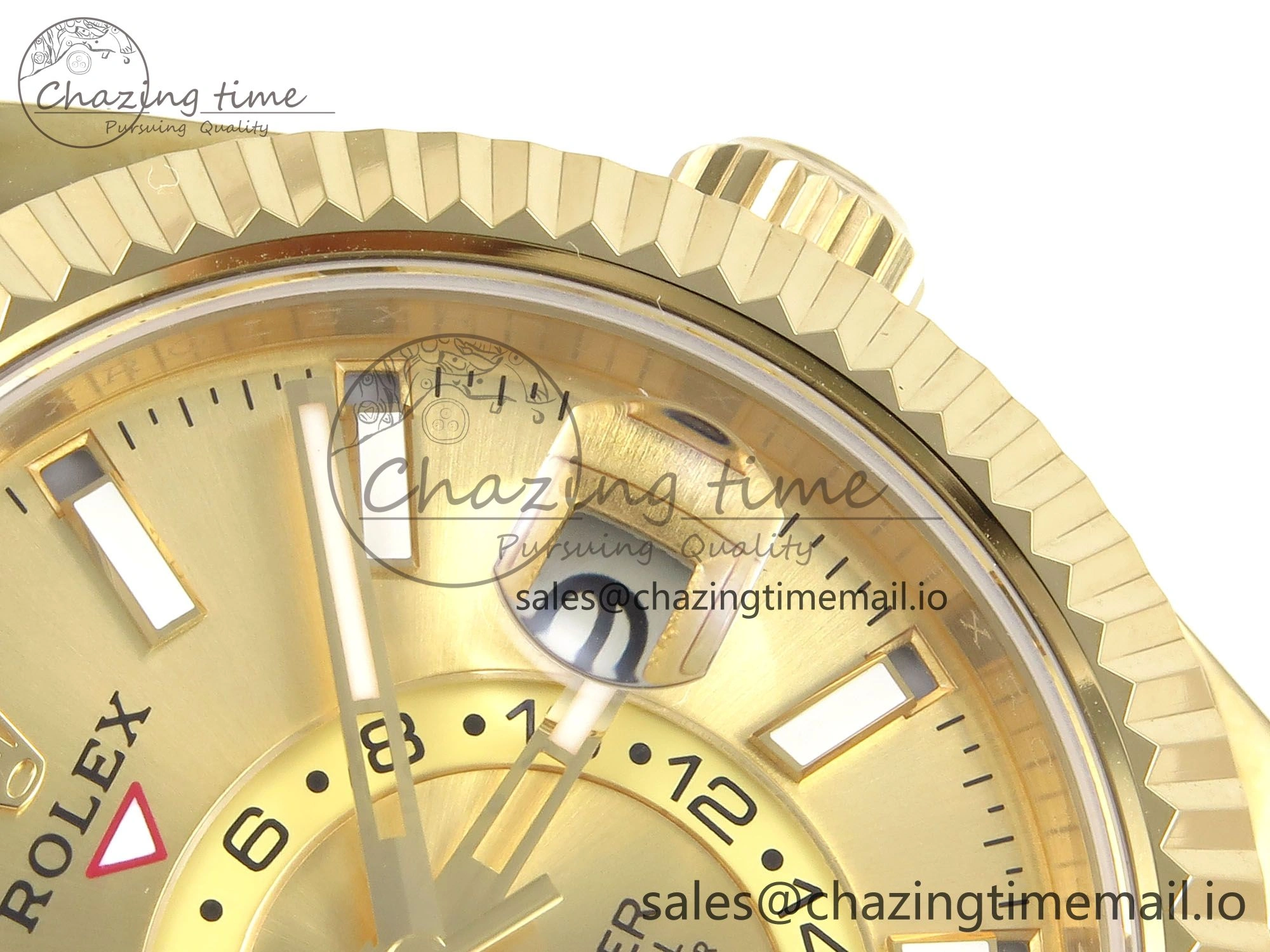 Sky-Dweller YG Noob Best Edition Gold Dial on YG Jubilee Bracelet A23J
