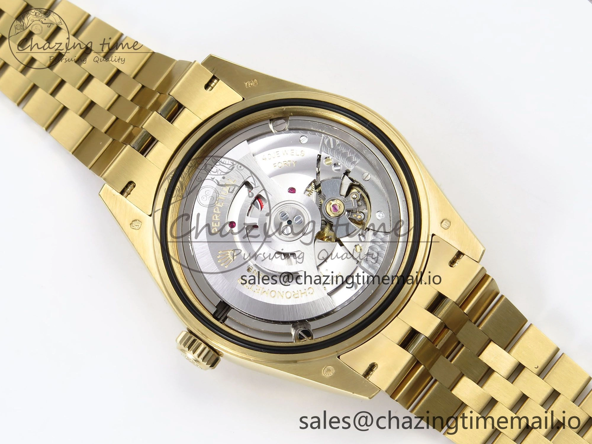 Sky-Dweller YG Noob Best Edition Gold Dial on YG Jubilee Bracelet A23J