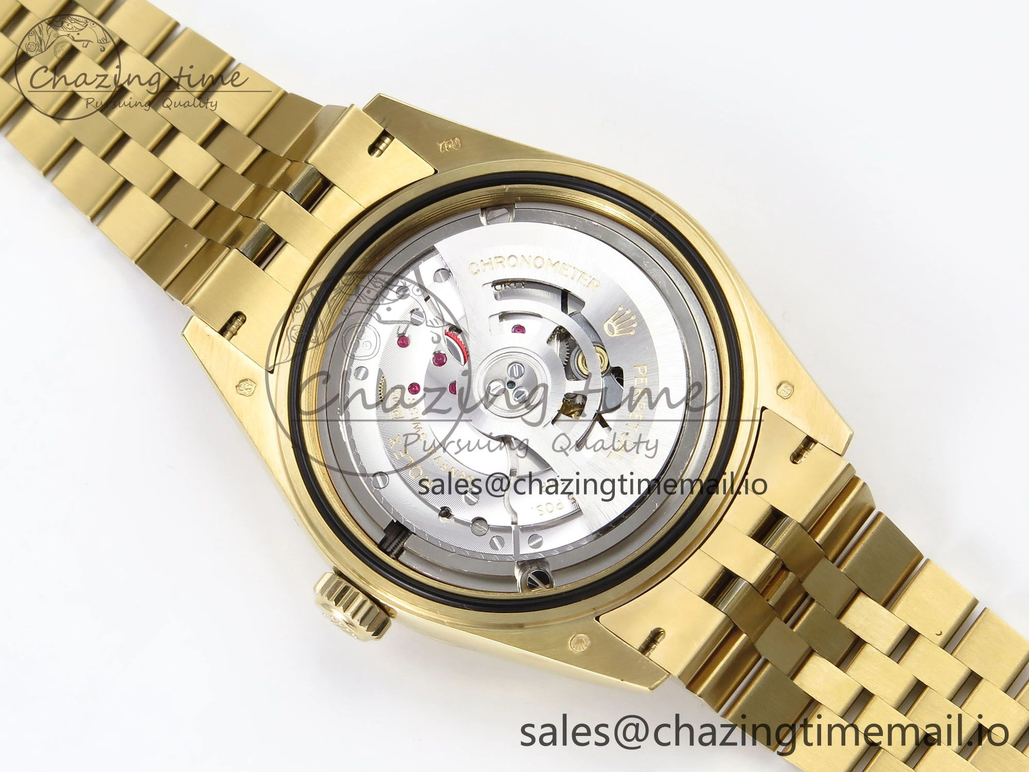 Sky-Dweller YG Noob Best Edition Gold Dial on YG Jubilee Bracelet A23J