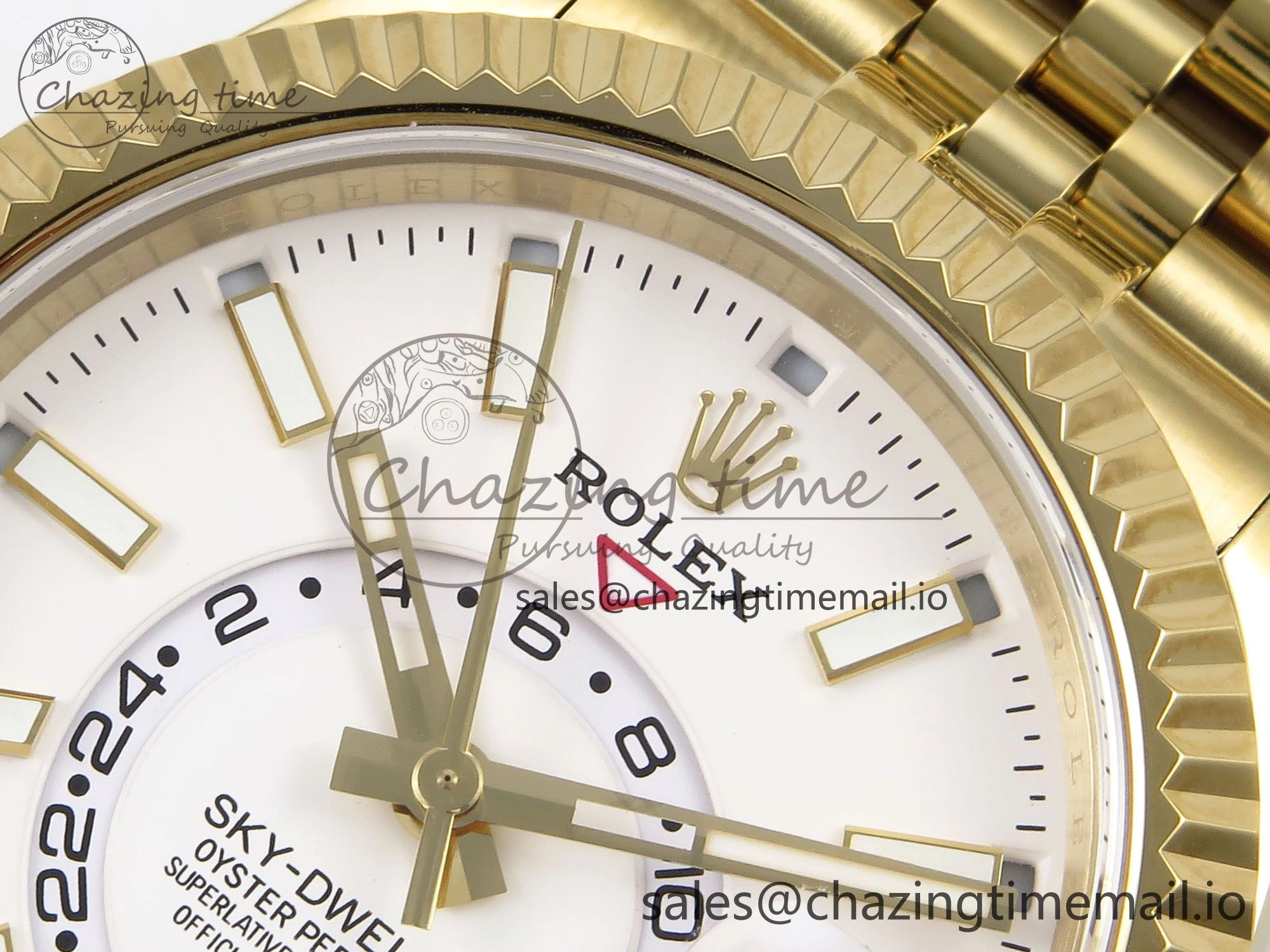Sky-Dweller YG Noob Best Edition White Dial on YG Jubilee Bracelet A23J