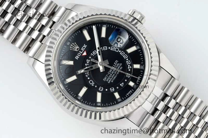 Skydweller SS Noob Best Edition Black Dial on SS Jubilee Bracelet A23J
