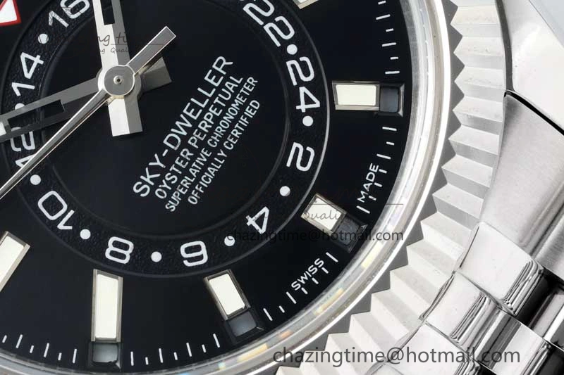 Skydweller SS Noob Best Edition Black Dial on SS Jubilee Bracelet A23J