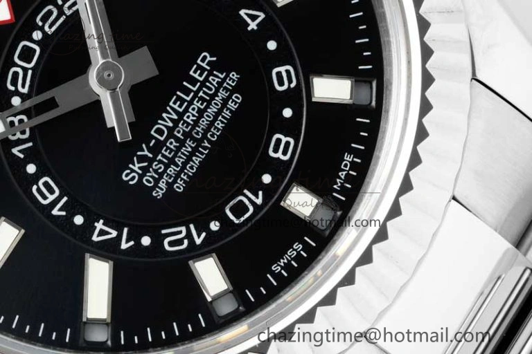 Skydweller SS Noob Best Edition Black Dial on SS Oyster Bracelet A23J