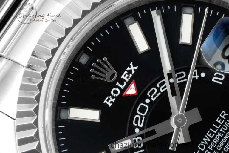 Skydweller SS Noob Best Edition Black Dial on SS Oyster Bracelet A23J