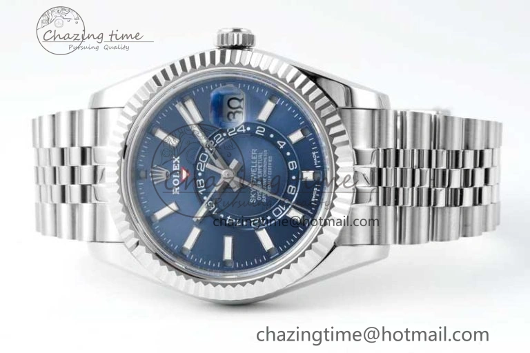 Skydweller SS Noob Best Edition Blue Dial on SS Jubilee Bracelet A23J