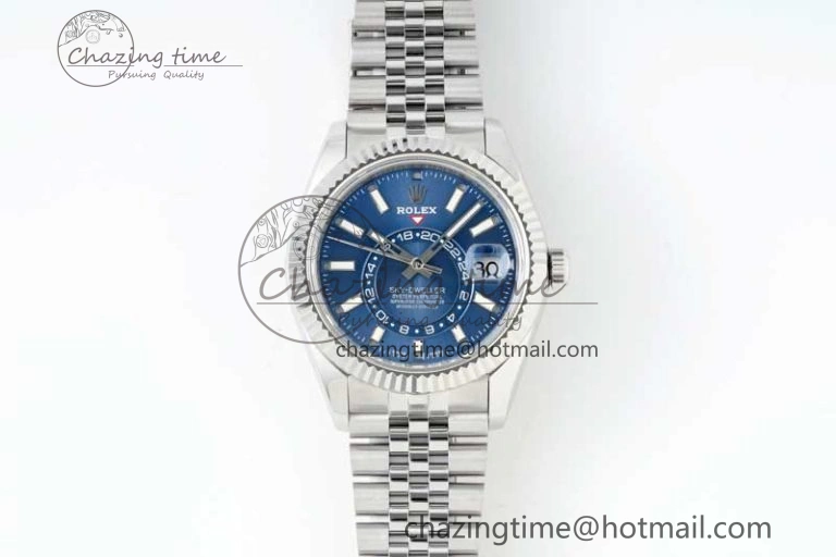 Skydweller SS Noob Best Edition Blue Dial on SS Jubilee Bracelet A23J