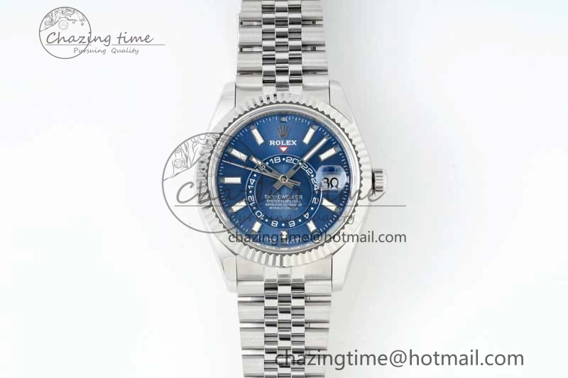 Skydweller SS Noob Best Edition Blue Dial on SS Jubilee Bracelet A23J