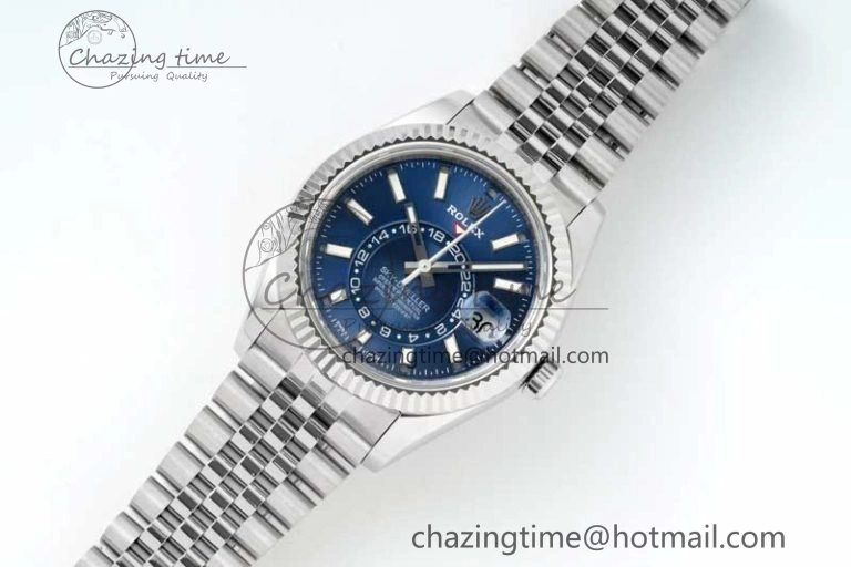 Skydweller SS Noob Best Edition Blue Dial on SS Jubilee Bracelet A23J
