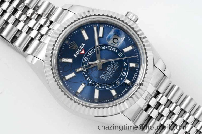 Skydweller SS Noob Best Edition Blue Dial on SS Jubilee Bracelet A23J