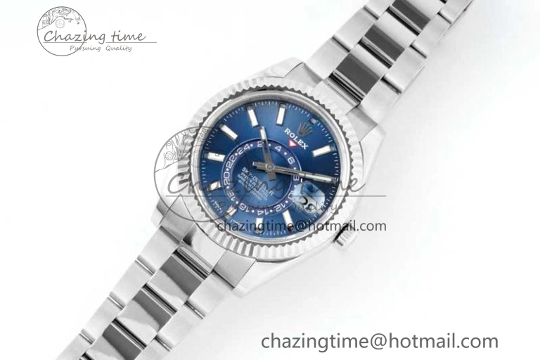 Skydweller SS Noob Best Edition Blue Dial on SS Oyster Bracelet A23J