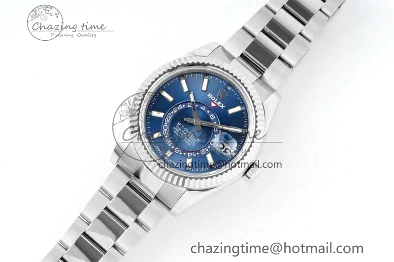 Skydweller SS Noob Best Edition Blue Dial on SS Oyster Bracelet A23J