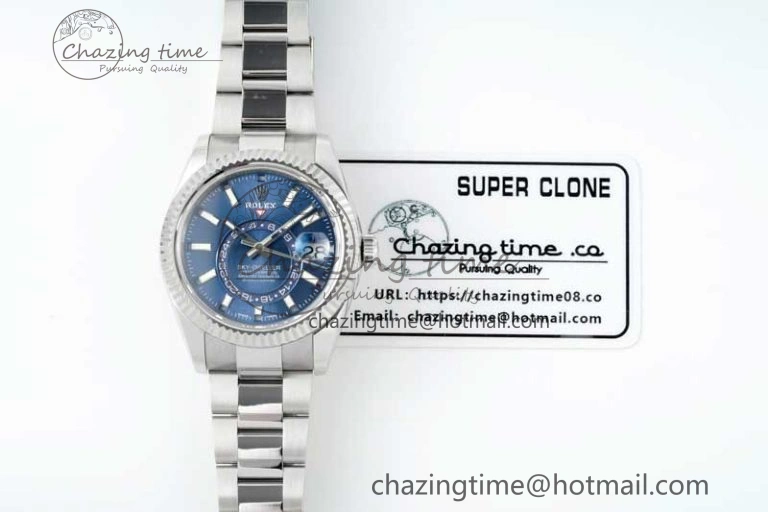 Skydweller SS Noob Best Edition Blue Dial on SS Oyster Bracelet A23J