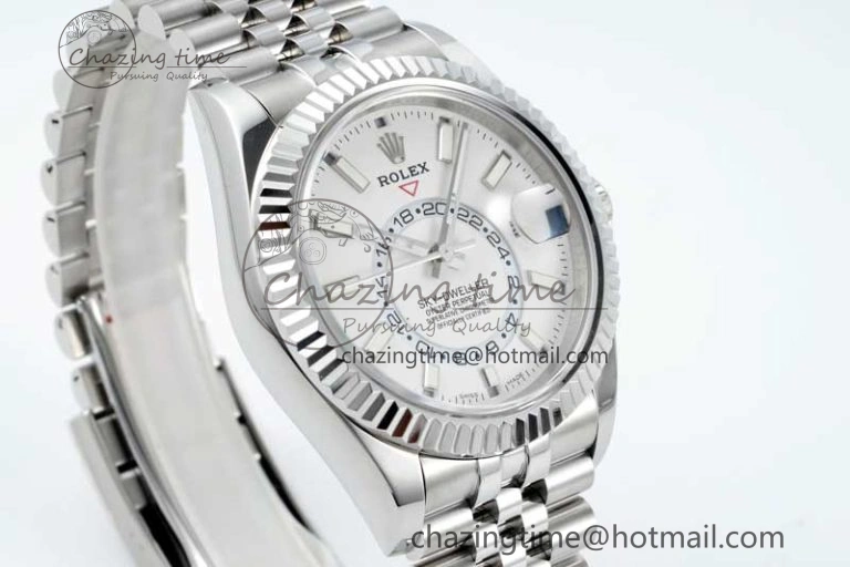 Skydweller SS Noob Best Edition White Dial on SS Jubilee Bracelet A23J