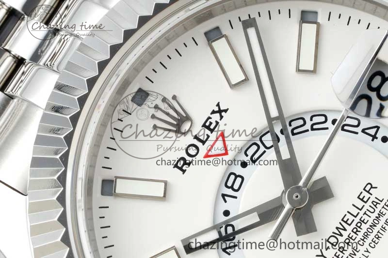Skydweller SS Noob Best Edition White Dial on SS Jubilee Bracelet A23J