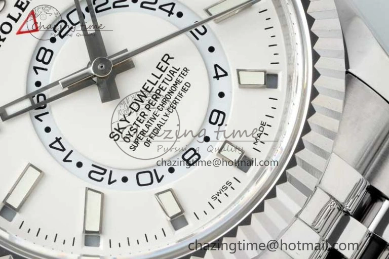 Skydweller SS Noob Best Edition White Dial on SS Jubilee Bracelet A23J