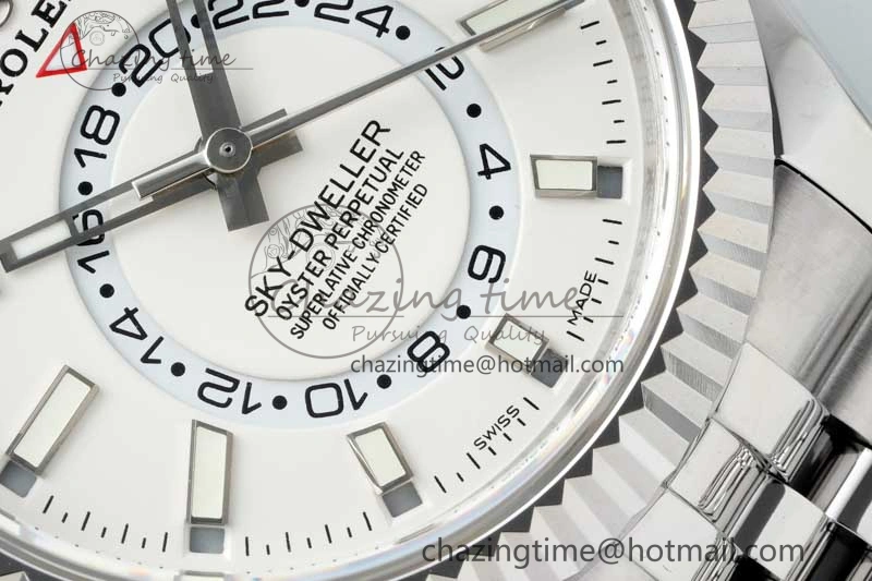 Skydweller SS Noob Best Edition White Dial on SS Jubilee Bracelet A23J
