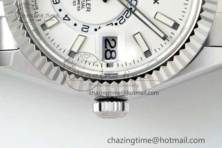 Skydweller SS Noob Best Edition White Dial on SS Jubilee Bracelet A23J
