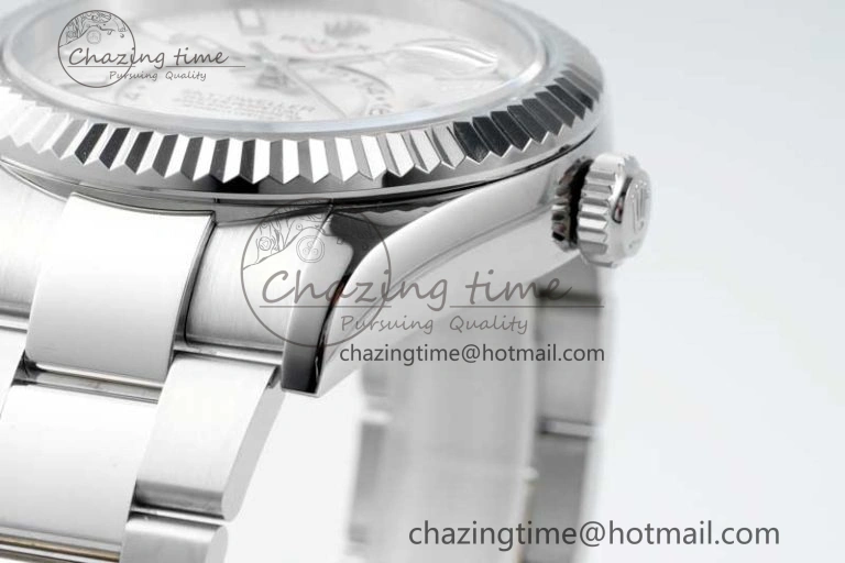 Skydweller SS Noob Best Edition White Dial on SS Oyster Bracelet A23J