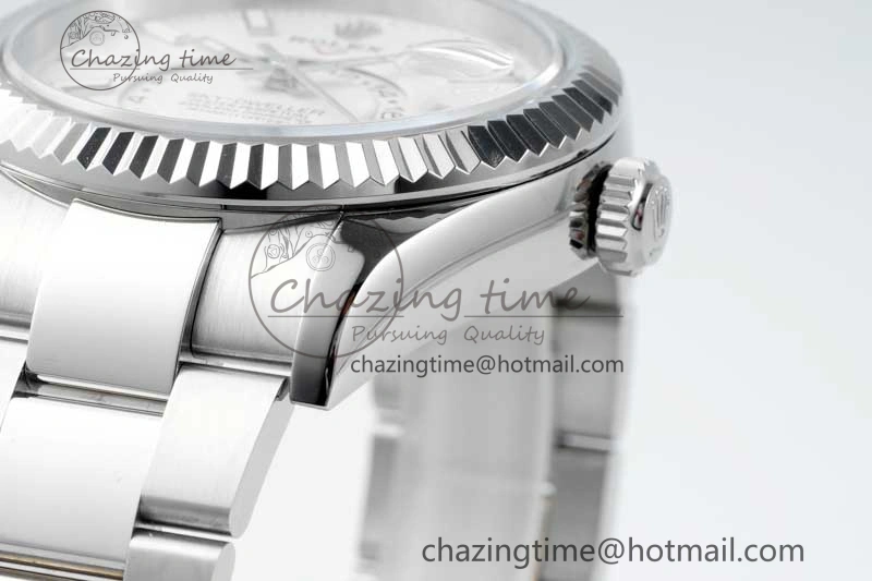 Skydweller SS Noob Best Edition White Dial on SS Oyster Bracelet A23J