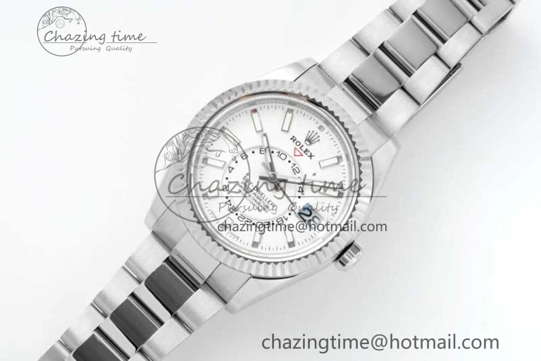Skydweller SS Noob Best Edition White Dial on SS Oyster Bracelet A23J