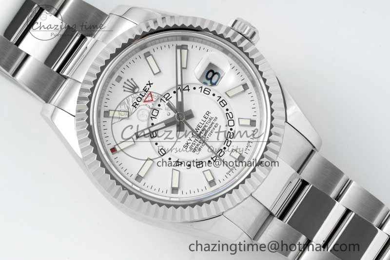 Skydweller SS Noob Best Edition White Dial on SS Oyster Bracelet A23J