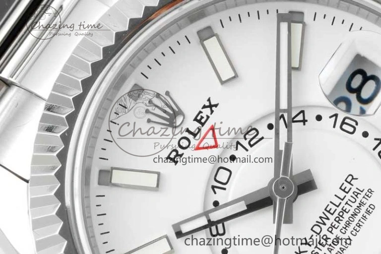 Skydweller SS Noob Best Edition White Dial on SS Oyster Bracelet A23J