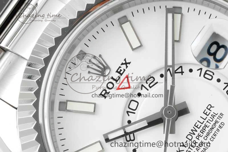 Skydweller SS Noob Best Edition White Dial on SS Oyster Bracelet A23J