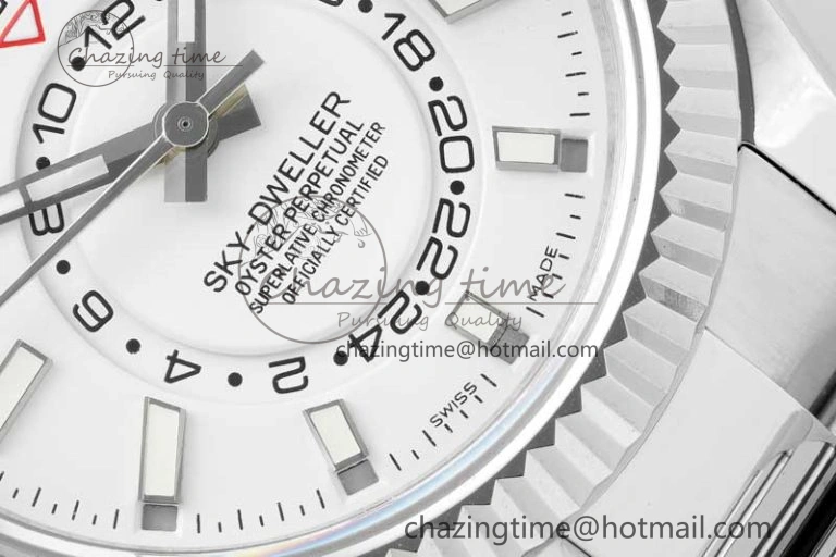 Skydweller SS Noob Best Edition White Dial on SS Oyster Bracelet A23J