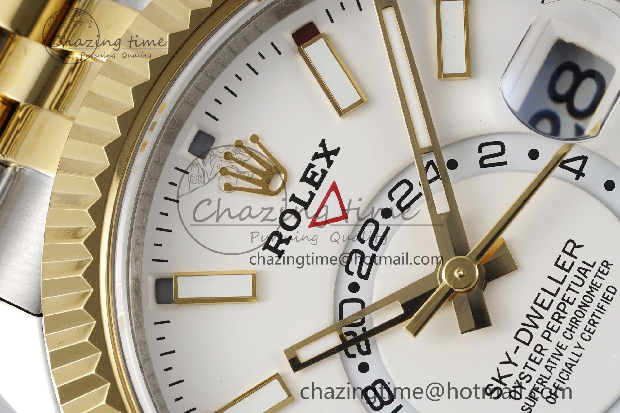 Skydweller SS YG Noob Best Edition White Dial on SS YG Jubilee Bracelet A23J