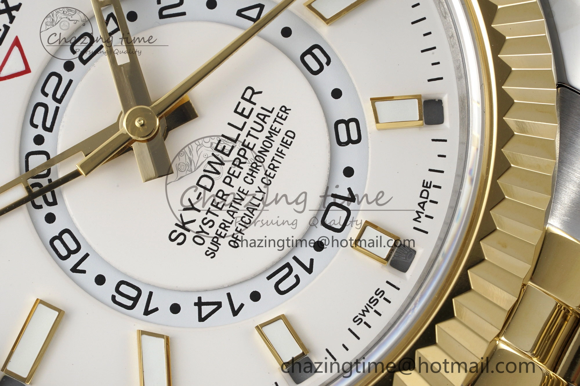 Skydweller SS YG Noob Best Edition White Dial on SS YG Jubilee Bracelet A23J