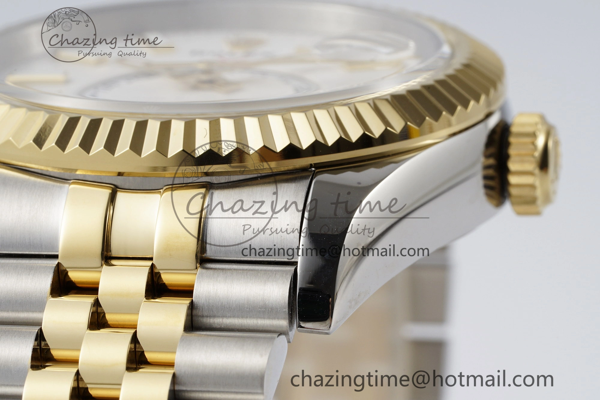 Skydweller SS YG Noob Best Edition White Dial on SS YG Jubilee Bracelet A23J